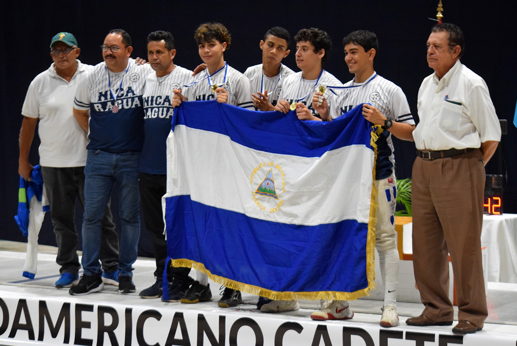 Nicaragua tras segundo lugar en el Campeonato Centroamericano de Esgrima Cadete juvenil 2022
