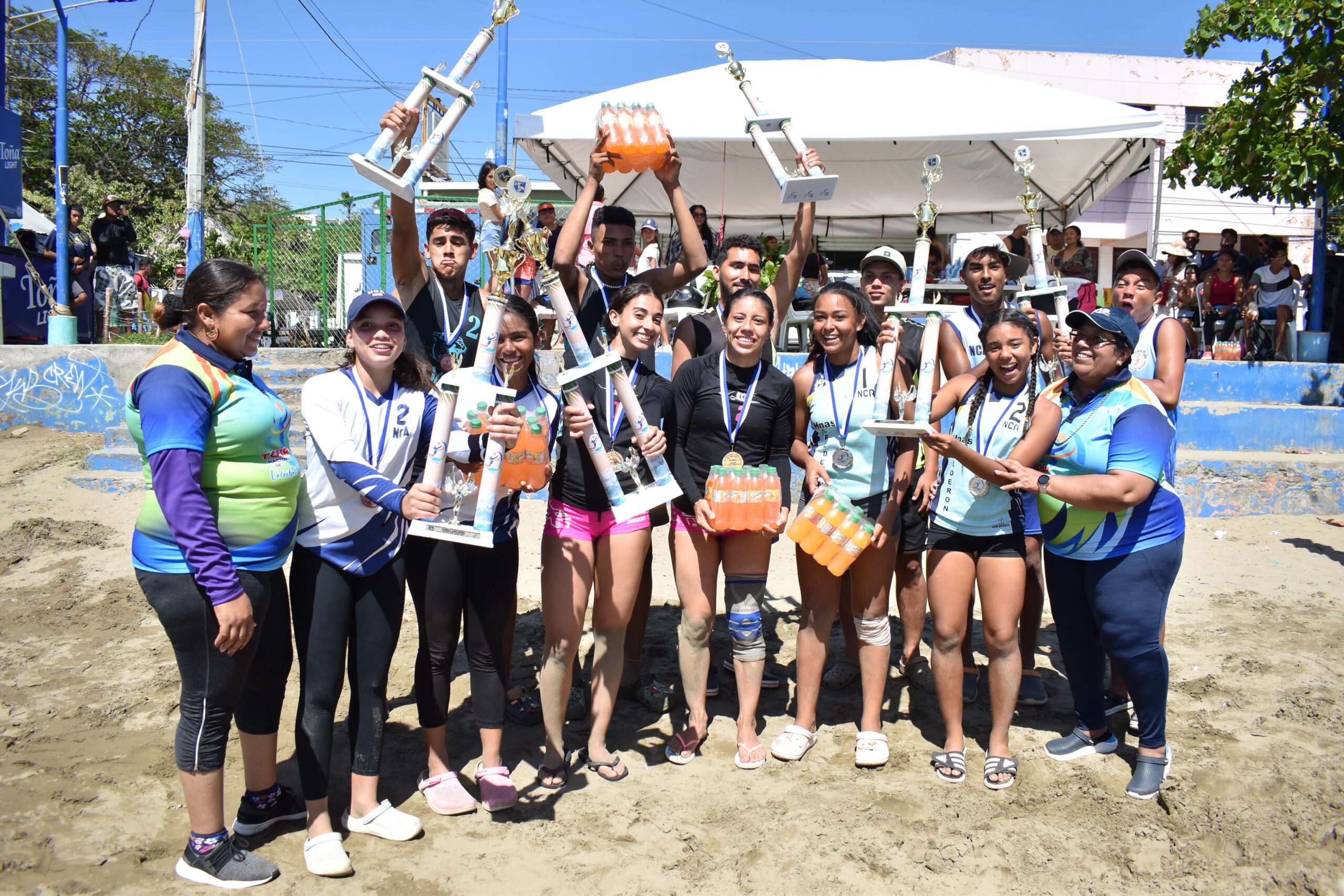 Matagalpa gana primer lugar en voleibol de playa 2023