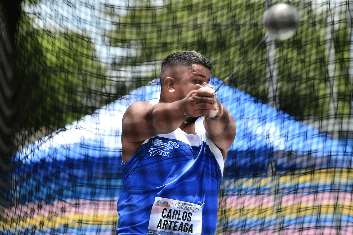Carlos Arteaga suma oro a Nicaragua en lanzamiento de martillo