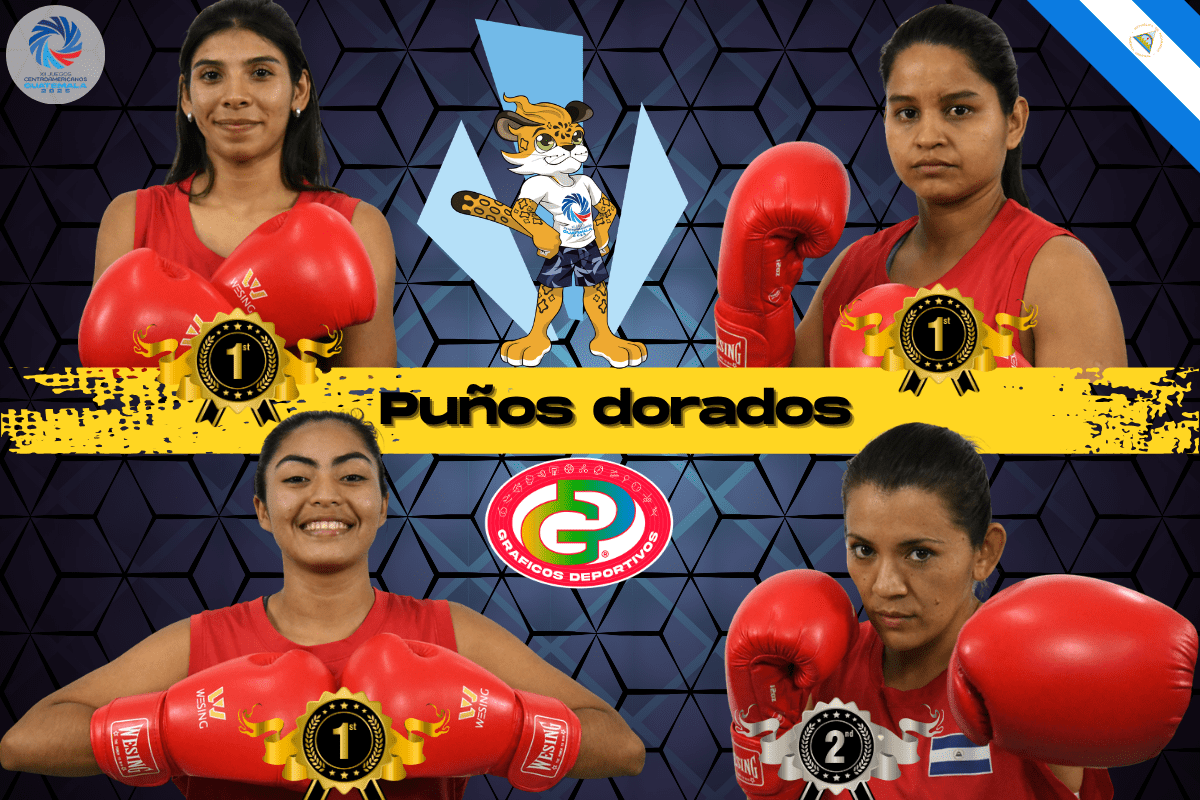 Tres oros y una plata para Nicaragua en boxeo femenino