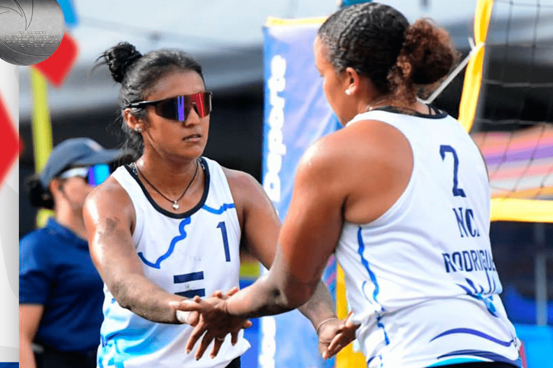Nicaragua conquista dos medallas de plata en voleibol playa