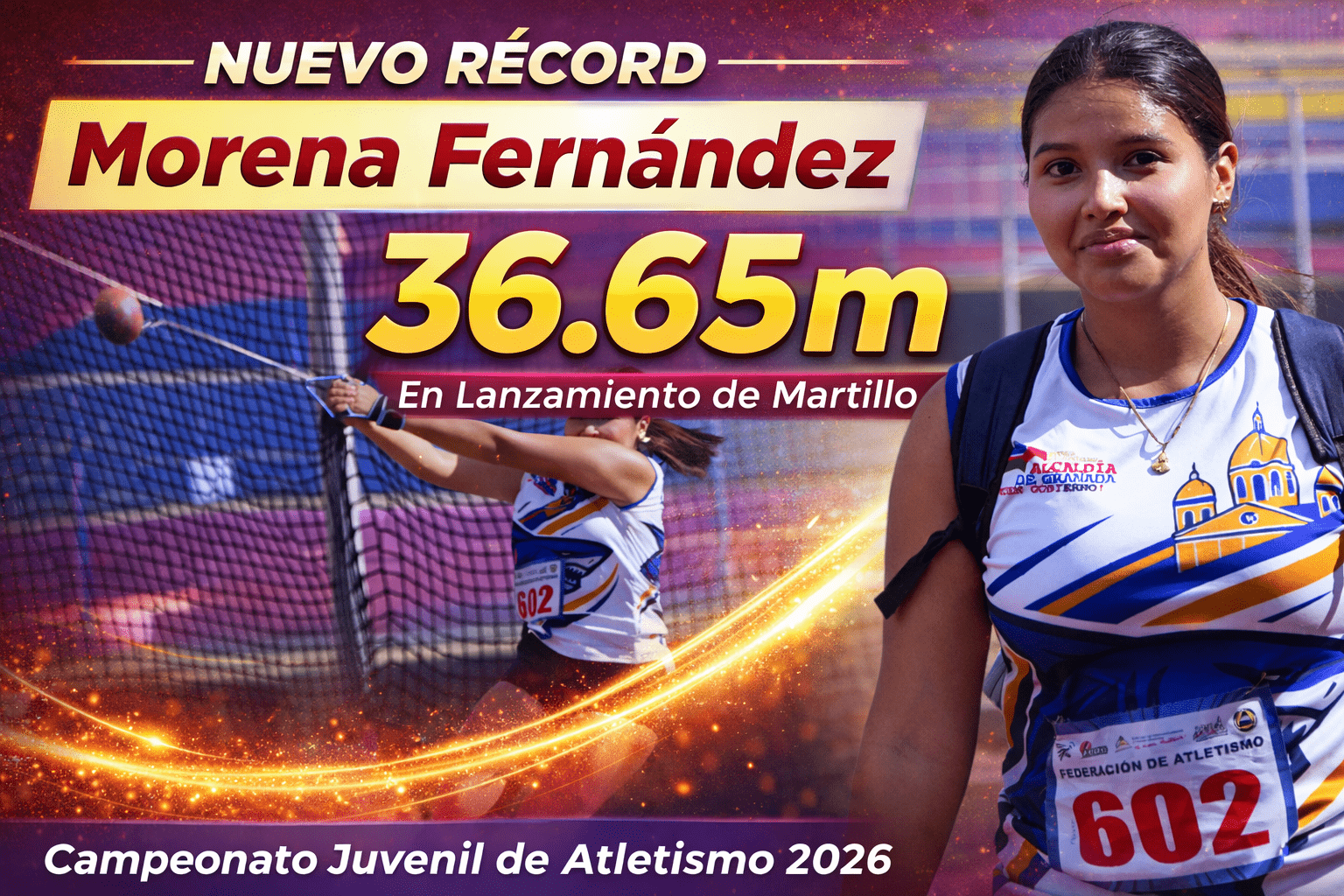 Morena Fernández rompe su propio récord nacional